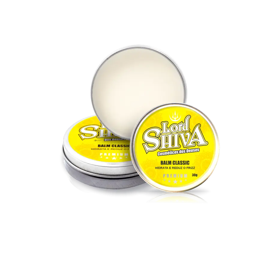 Balm Classic Lordshiva para hidratação e modelagem da barba com cera de abelha