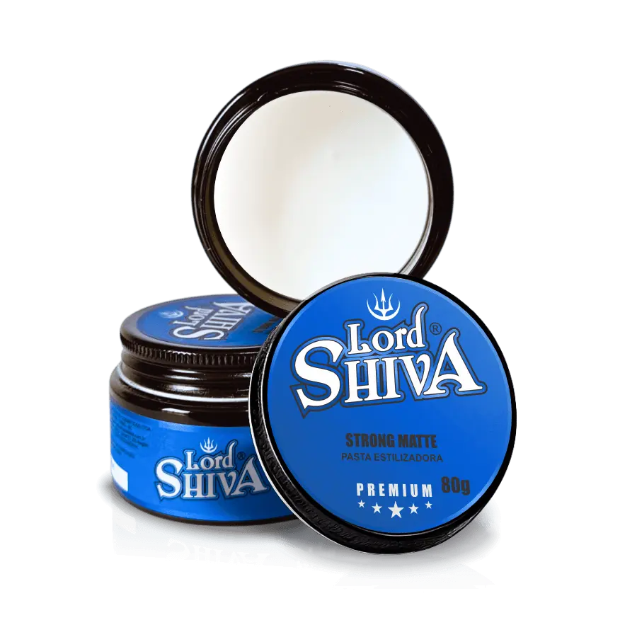 Pomada modeladora Strong Matte 80g Lordshiva para volume e efeito matte
